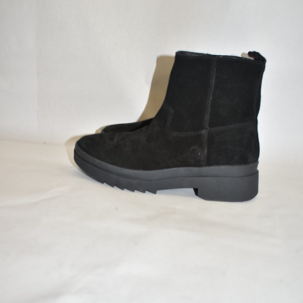 $280 EILEEN FISHER FLOYD WATERPROOF WINTER BOOT BLACK PLATFORM comfort  7 (TB24) - Picture 6 of 9